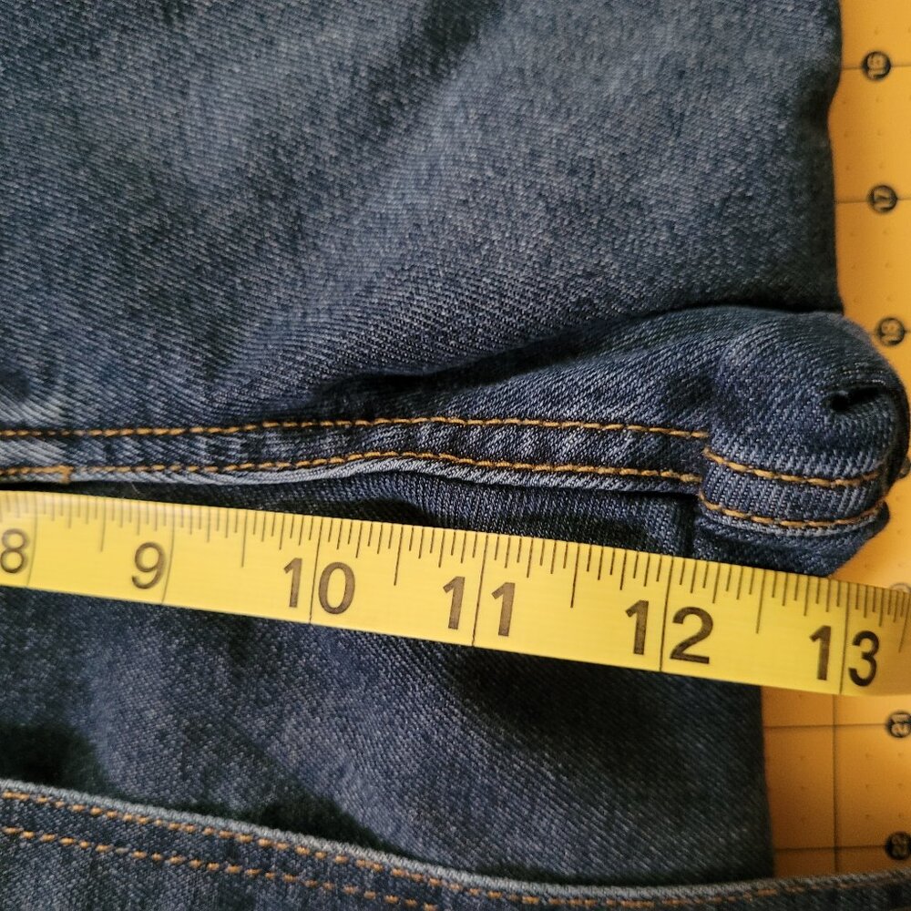 Time and Tru  Blue Jeans Elastic Waist with Belt Misses Size 8 - Picture 6 of 9